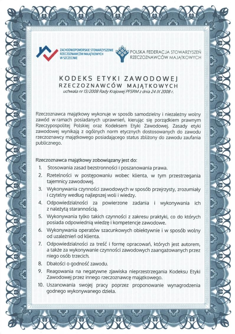 Kodeks Etyki Zawodowej RzM